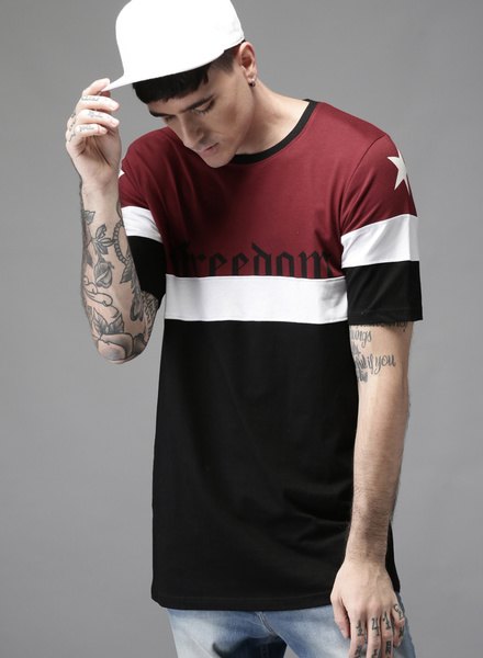 PZIRE-Black Printied T Shirt & Black Shorts For Men-product